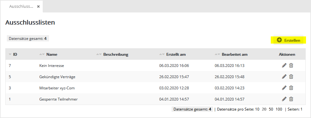 Abonnentenlisten in pn.mail